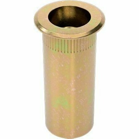 BSC PREFERRED Zinc-Plated Steel Heavy-Duty Rivet Nut Closed End M8 x 1.25 mm Thread 29.9 mm Installed Lngth, 10PK 98280A530